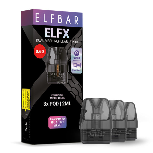 ELFBAR - ELFX 0.6O Refillable Pod (3 Stück)